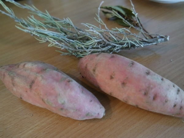 Patates douces et romarin