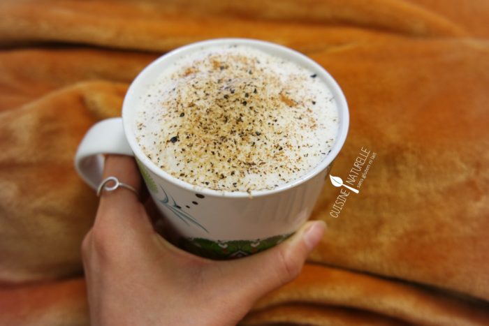 Recette 1: chocolat chaud végétal avec le cacao en poudre