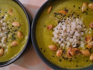Soupe chou frisé et chou au p'tites étoiles sans gluten