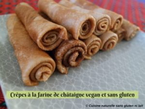 Crêpes à la farine de châtaigne vegan et sans gluten