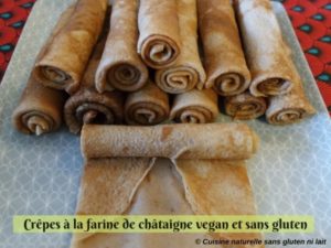 Crêpes châtaigne vegan et sans gluten