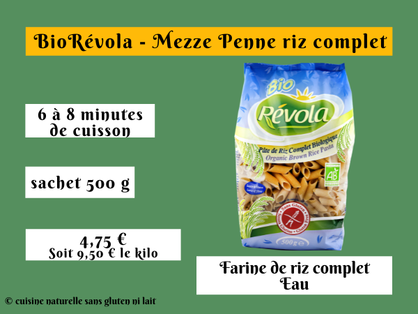 Biorevola mezze penne sans gluten