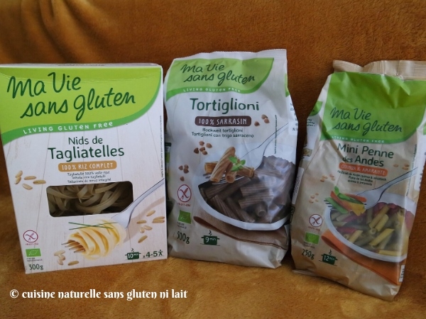 Ma vie sans gluten pâtes sans gluten