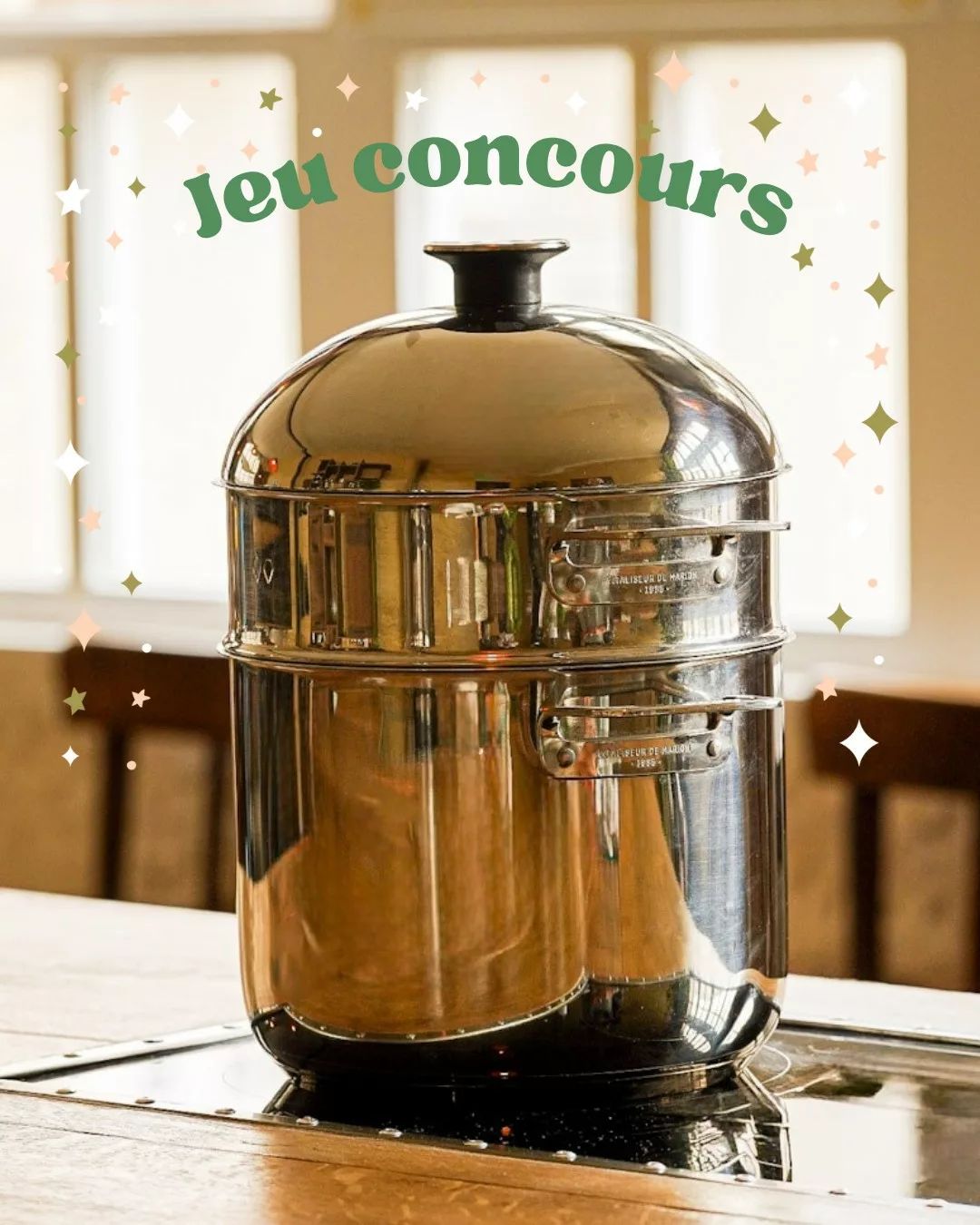 🎁 CONCOURS VITALISEUR 🎀

Pour bien démarrer cette année 2026 et continuer à prendre soin de vous, j’ai le bonheur de vous faire gagner un Pack Grand Chef @vitaliseur ! 🥳
Si vous me suivez depuis un moment, vous le savez : le Vitaliseur est mon allié incontournable en cuisine depuis 2015. Il permet de cuisiner sainement, facilement et avec créativité, tout en respectant les aliments. Pratique, intuitif et durable, c’est un vrai compagnon du quotidien pour une alimentation plus équilibrée.🌿

À gagner :
🔥 1 Pack Grand Chef Vitaliseur comprenant:
🔸 1 Vitaliseur Grand Chef
🔸 1 soupière inox
🔸 1 moule inox (à gâteau/pain)

Pour participer :
✅ Abonnez-vous aux comptes @caroline_cuisine  et @vitaliseur 
✅ Likez cette publication ❤️
✅ Taguez au moins 3 personnes par commentaire (vous pouvez commenter plusieurs fois pour multiplier vos chances 🤞)
✅ Enregistrez la publication

Bonus : partagez ce post en story pour faire connaître ce joli concours autour de vous. 🙂

⏳ Concours du 11 au 25 janvier 2026.
💬 Tentez votre chance directement en commentaire
🎉 Le ou la gagnant(e) sera annoncé(e) le soir même
⚠️ Les comptes dédiés uniquement aux jeux concours ne sont pas autorisés à participer.

Bonne chance à toutes et à tous ! 🍀

[Jeu concours organisé par Caroline Cuisine et Vitaliseur de Marion pour faire gagner un Pack Grand Chef tout inox pour découvrir la cuisson vapeur douce et adopter une cuisine saine, durable et gourmande.]

#vitaliseur #vitaliseurdemarion #vapeurdouce #cuissonsaineetrapide #cuissonvapeurdouce #concoursvitaliseur