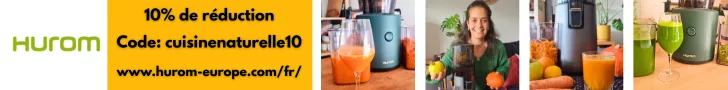 Hurom code promo cuisinenaturelle10 bannière commerciale
