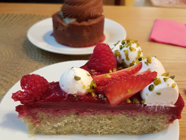 Gâteau fruits rouges vegan montpellier