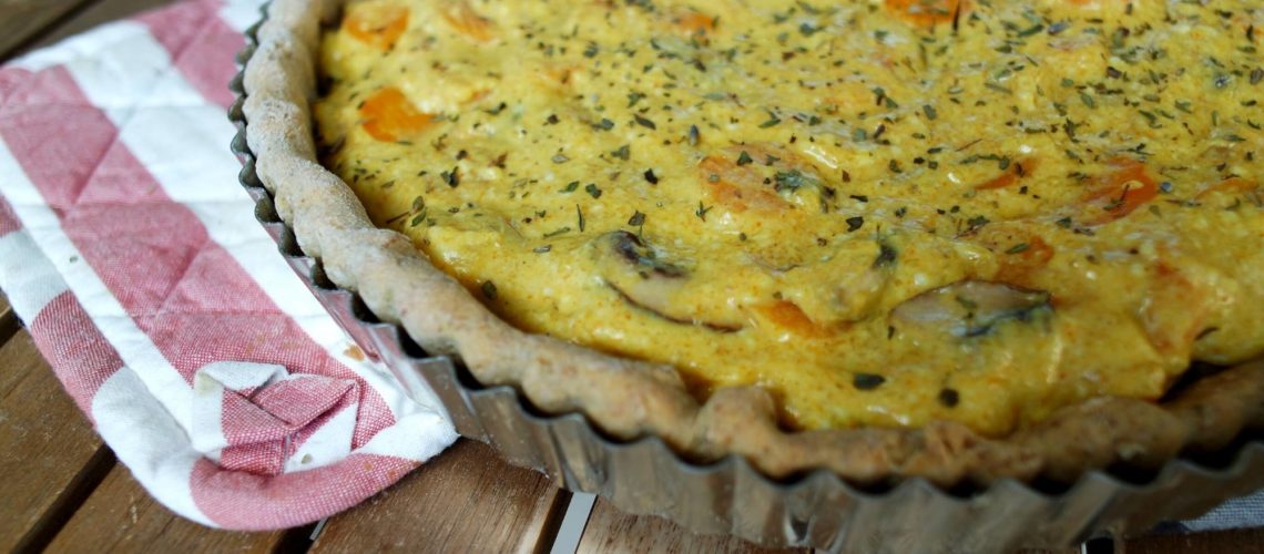 Quiche vegan aux légumes