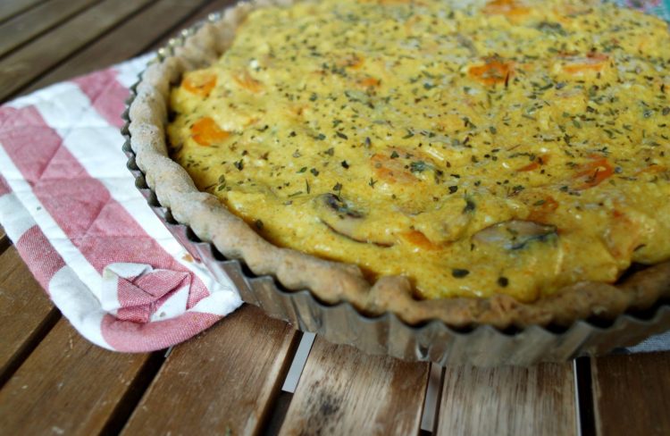 Quiche vegan aux légumes