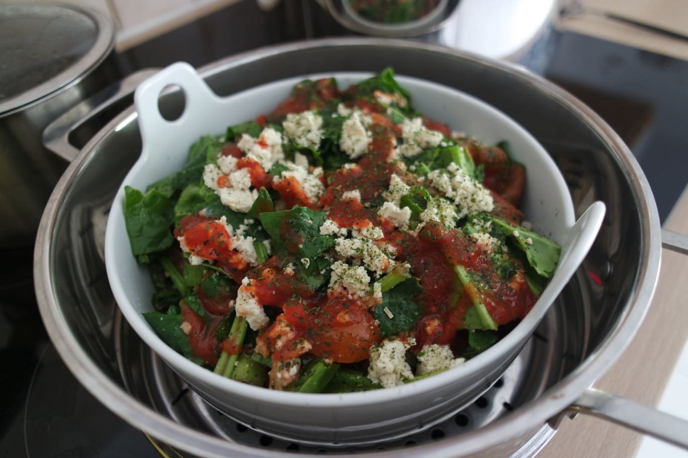 Légumes à cuire dans la soupière du Vitaliseur