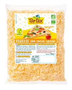 Tartex Vegeese râpé vegan saveur Cheddar