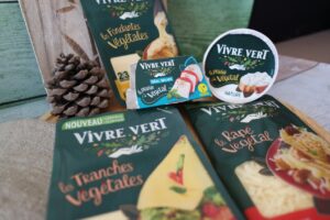 Gamme Vivre Vert alternative vegan au fromage en grandes surfaces