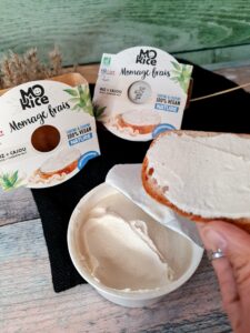 Tartine de momage frais nature Morice vegan cheese