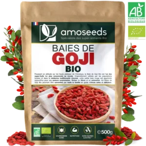 Baies de goji bio en sachet Amoseeds