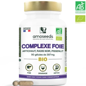 Boîte de gélules complexe foie bio Amoseed