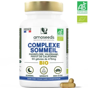 Boîte de gélules complexe sommeil bio Amoseed