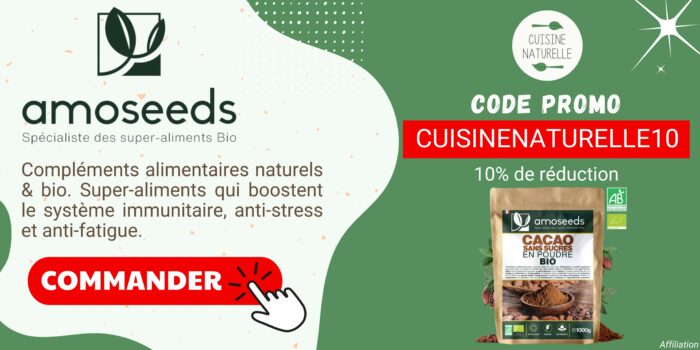 Bannière code promo Amoseeds