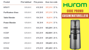 Hurom prix anniversaire 2026