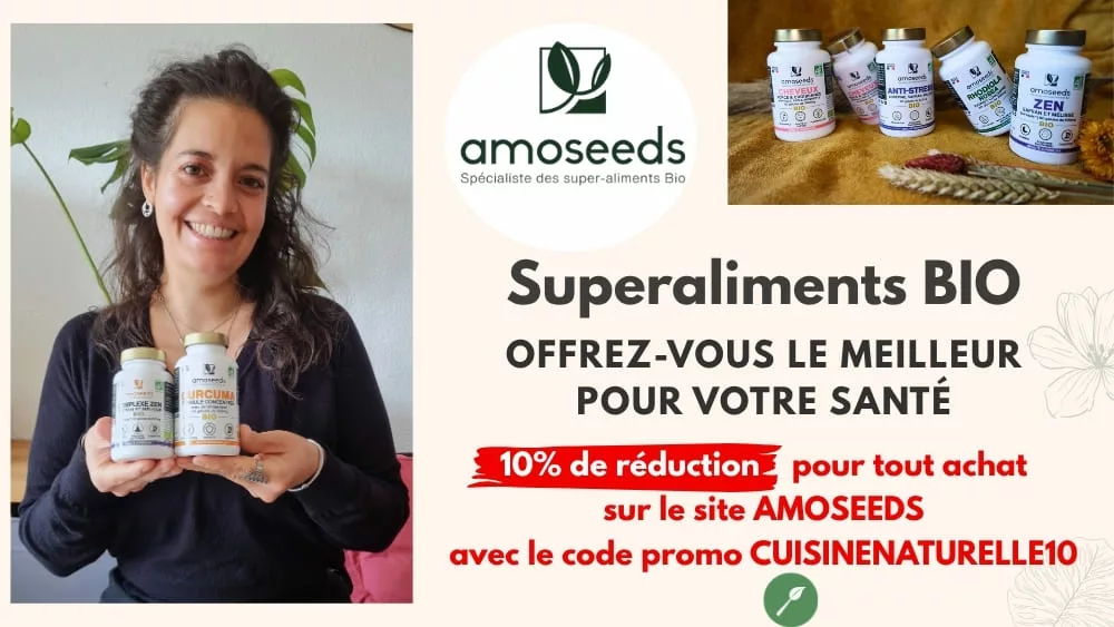 10% de réduction sur le site Amoseeds superaliments bio