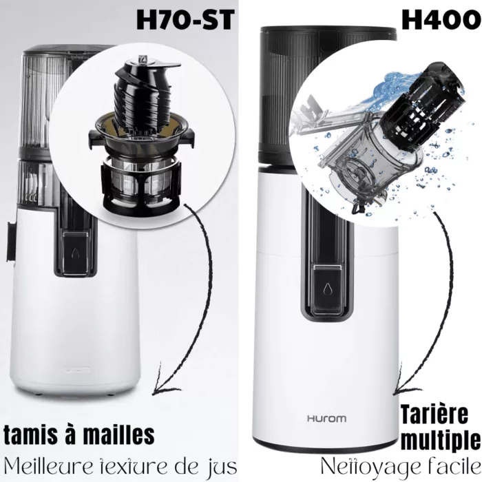 Tamis du H70ST vs h400 hurom