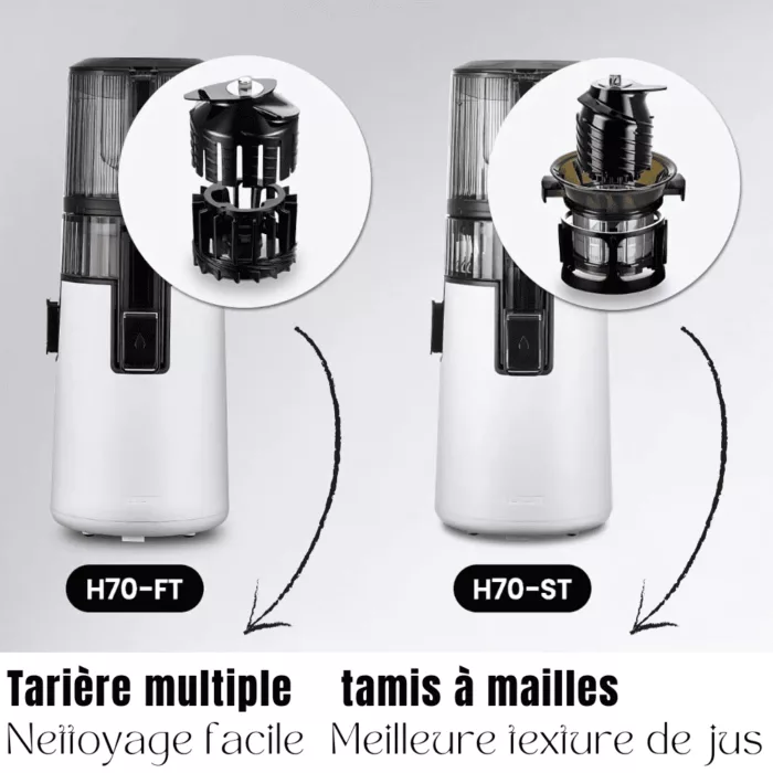 Tamis du H70FT vs h70ST hurom