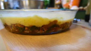 hachis parmentier vegan avant cuisson