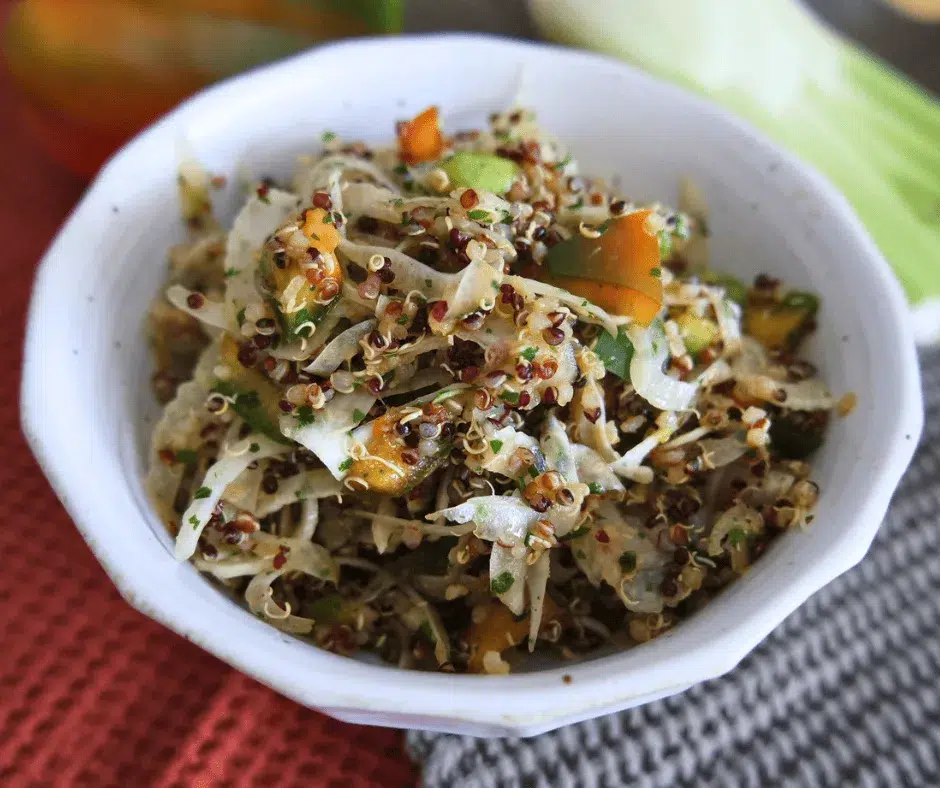 Recette salade de quinoa fenouil et poivron cuisine naturelle