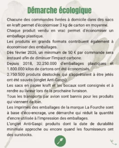 Démarche écologique La fourche