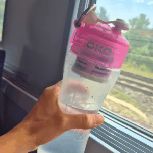 OKO Gourde filtrante 650 ml Rose + filtre inclus