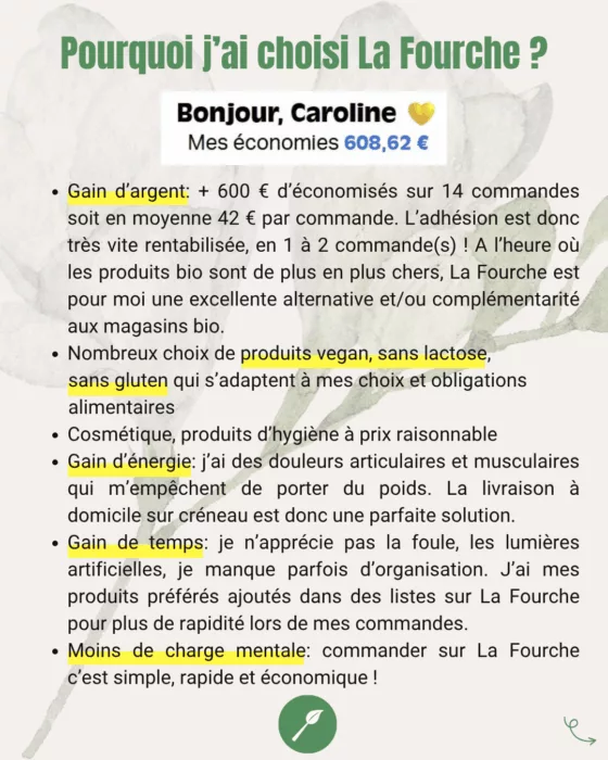 Pourquoi j'ai choisi La fourche