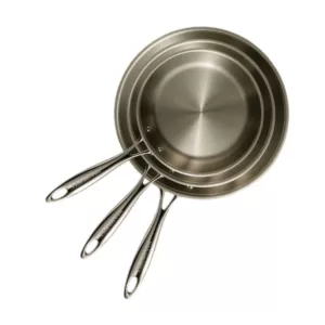 Pranacook Set 3 Poêles 20-24-28cm inox 1810 triply