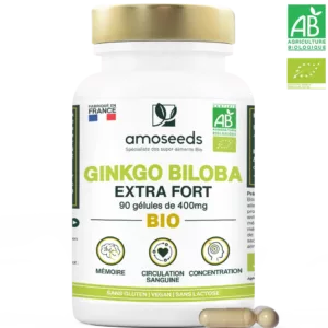 Amoseeds Ginkgo Biloba Bio 90 gélules