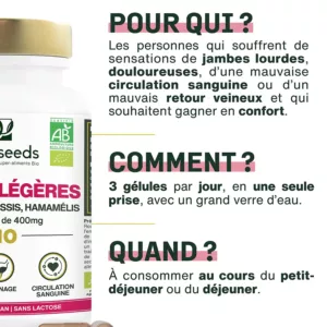jambes légères amoseeds posologies recommandées