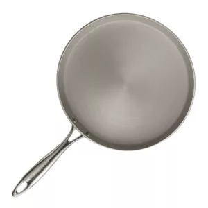 Pranacook crêpière 30 cm inox 18/10 triply sous fond blanc