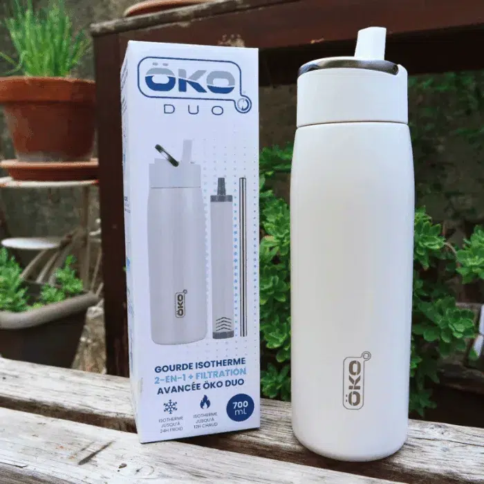 OKO DUO Gourde Isotherme Filtrante + filtre inclus